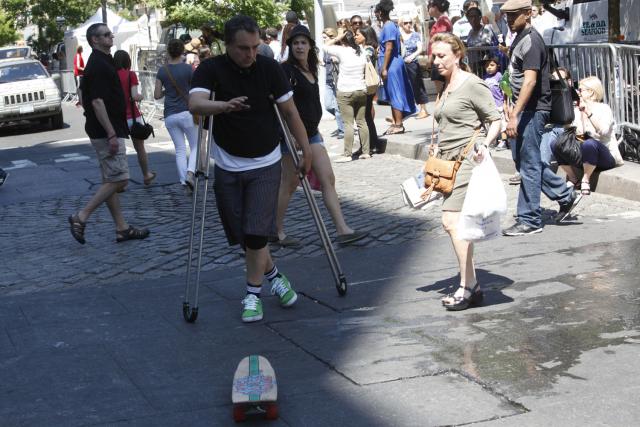 Bill Shannon crutchmaster Skateboard Skater dancer dance parade 2012 disability 